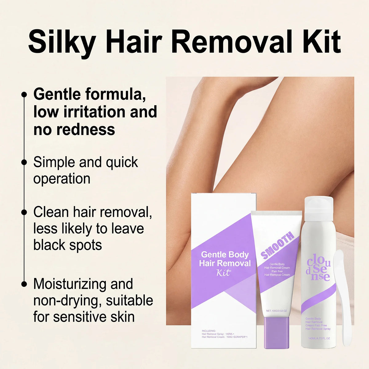Gentle Body Hair Removal Set